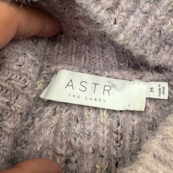 ASTR The Label Lavender Cold Shoulder Sweater - Picture 9 of 13